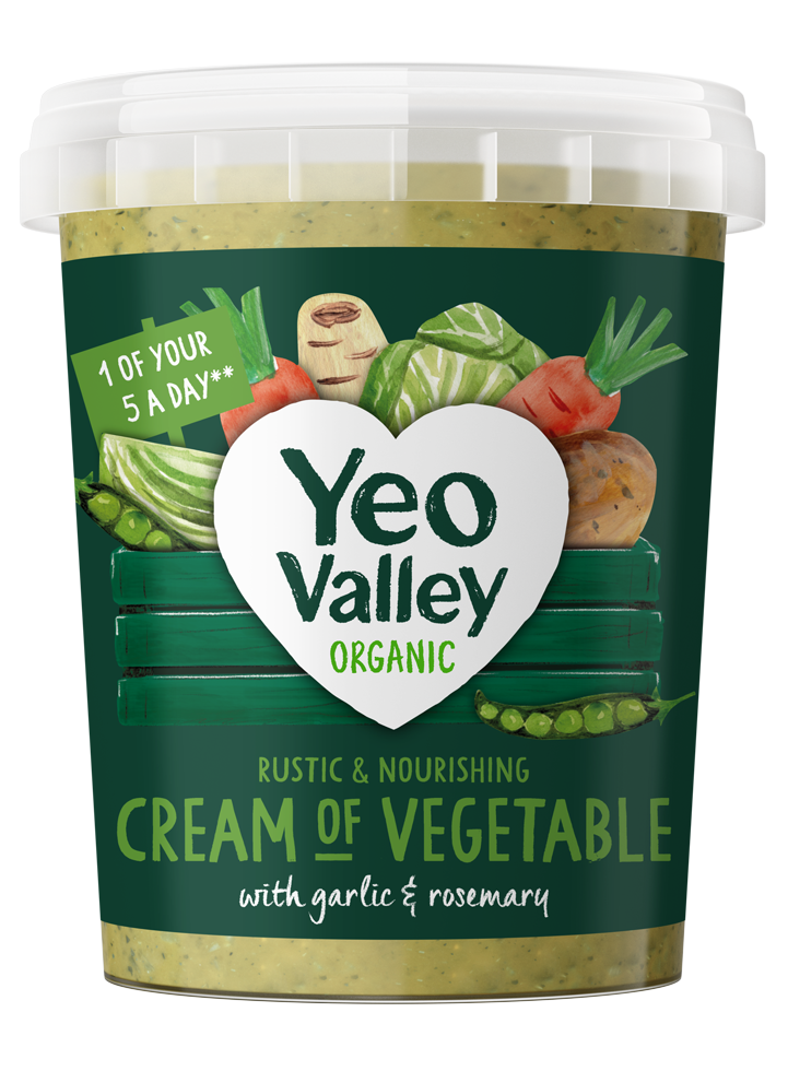 Yeo Valley Organic Cream of Vegetable with garlic and rosemary soup
