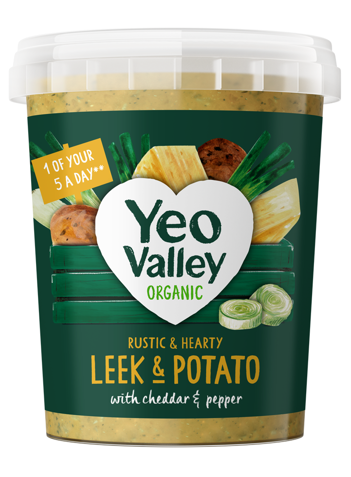 Yeo Valley Organic Leek and Potato with cheddar and pepper