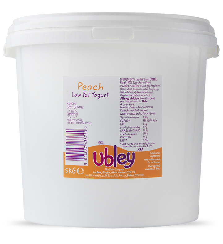 Ubley Peach Low Fat Yogurt